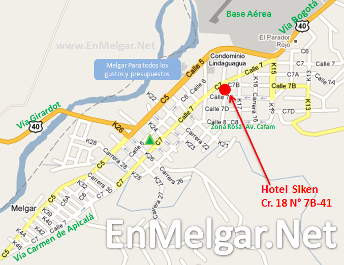 Melgar Tolima Colombia Hotel Siken